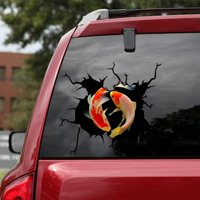 [sk0793-snf-tnt]-koi-crack-sticker-animals-lover