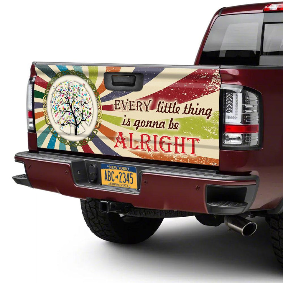 Every Little Thing Is Gonna Be Alright truck Tailgate Decal Sticker Wrap Ailgate Wrap Decals For Trucks