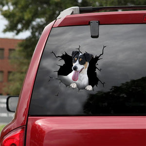[ld0954-snf-lad]-toy-fox-terriers-crack-car-sticker-dogs-lover