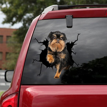 [ld0915-snf-lad]-brussel-griffon-crack-car-sticker-dogs-lover
