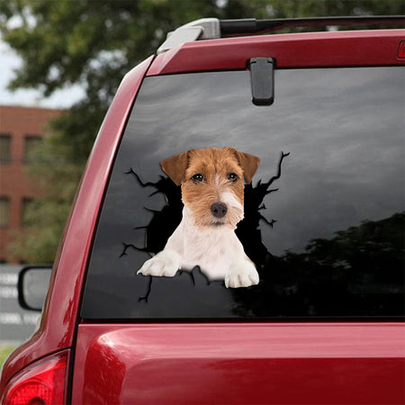 [sk1795-snf-tpa]-jack-russell-crack-sticker-dogs-lover
