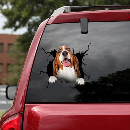 [da1096-snf-tnt]-basset-hound-crack-car-sticker-dogs-lover