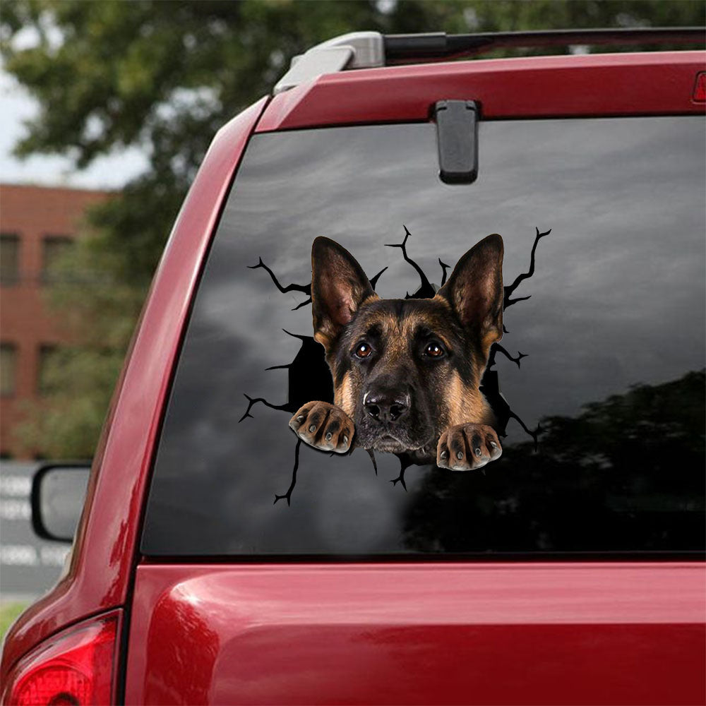 [ld0473-snf-tpa]-german-shepherd-crack-car-sticker-dogs-lover