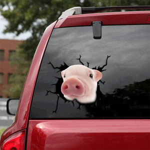 [sk1838-snf-tpa]-funny-pig-crack-sticker-cattle-lover