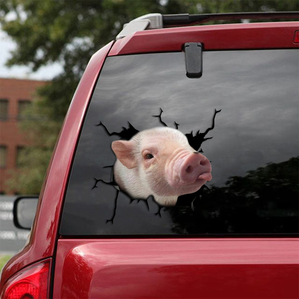 [sk1839-snf-tpa]-funny-pig-crack-sticker-cattle-lover