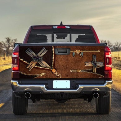 Christian Cross truck Tailgate Decal Sticker Wrap Tailgate Wrap Decals For Trucks