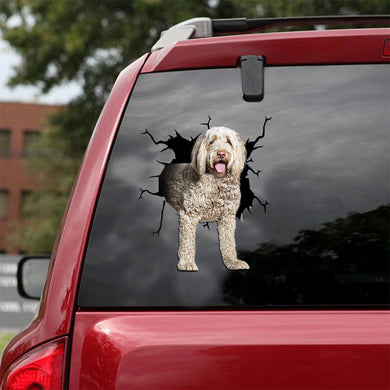 [ld1302-snf-lad]-portuguese-water-crack-car-sticker-dogs-lover