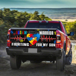 A Heart Of Autism Warrico truck Tailgate Decal Sticker Wrap Tailgate Wrap Decals For Trucks