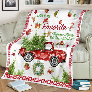  This Is My Favorite Christmas Movie Xmas Ultra Soft Cozy Plush Fleece Blanket