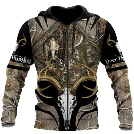 3D All Over Print Deer Hunting Hoodie TN070804