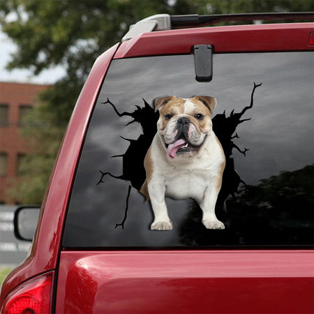 [dt0003-snf-lad]-english-bulldog-crack-car-sticker-dogs-lover