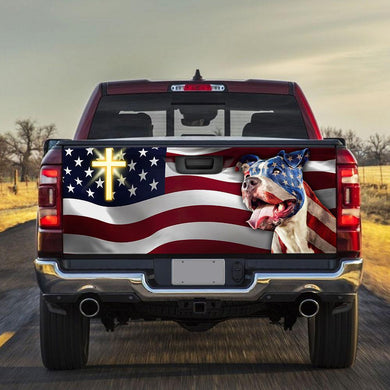 Pitbull American truck Tailgate Decal Sticker Wrap Tailgate Wrap Decals For Trucks