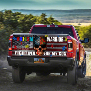 Autism Awareness American Warrior truck Tailgate Decal Sticker Wrap Tailgate Wrap Decals For Trucks