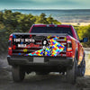 Autism Awareness truck Tailgate Decal Sticker Wrap Never Walk Alone Tailgate Wrap Decals For Trucks