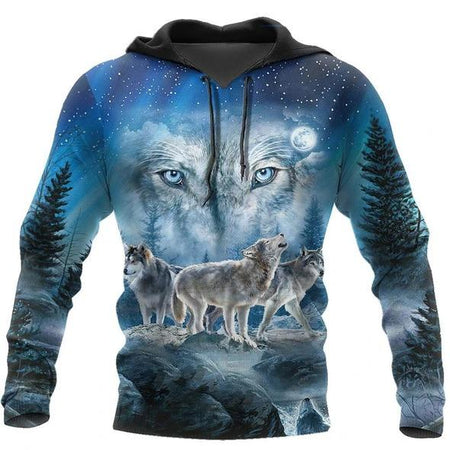 Native Wolf 3D All Over Print Hoodie For Men and Women NTN09052001