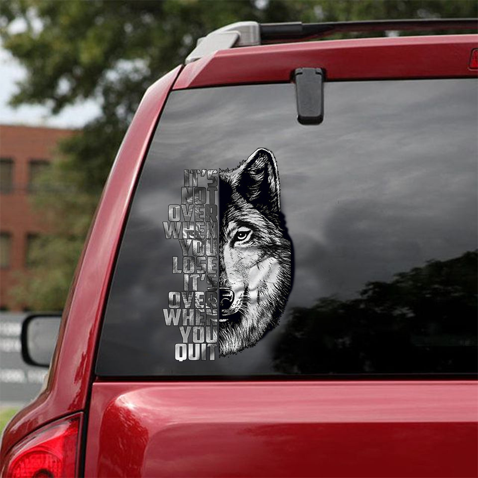 [sk0811-snf-ptd]-wolf-car-sticker-animals-lover