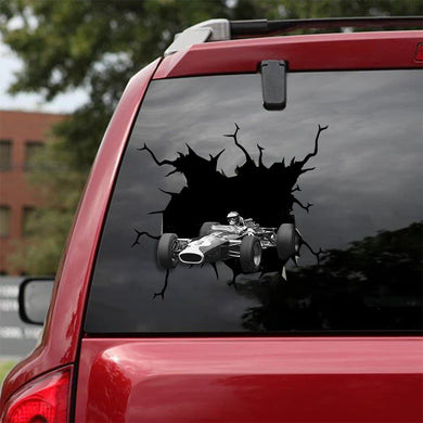 [bv0002-snf-ptd]-racing-car-crack-sticker-racing-lover