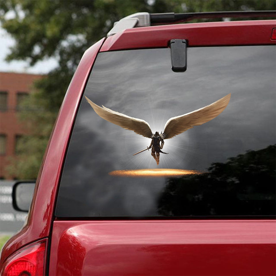 [ld1643-snf-lad]-angel-car-sticker-angels-lover