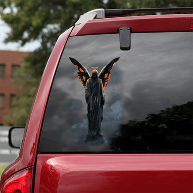[ld1644-snf-lad]-angel-car-sticker-angels-lover