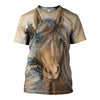 3D All Over Printed Horse Shirts And Shorts DT060501