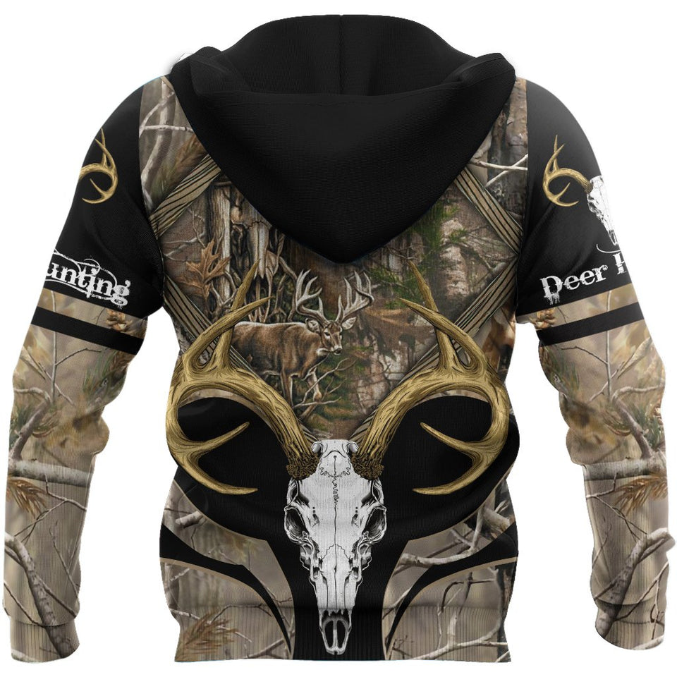 3D All Over Print Deer Hunting Hoodie TN070804