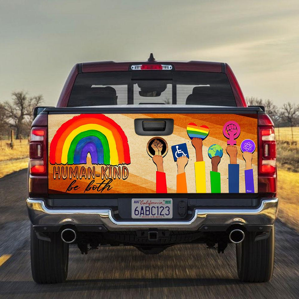 Human Kind Be Botruck Tailgate Decal Sticker Wrap Tailgate Wrap Decals For Trucks