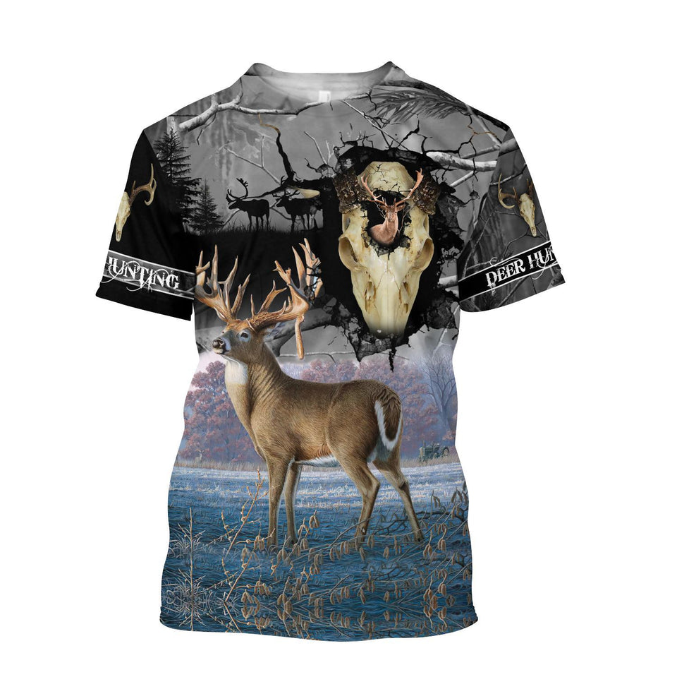 3D All Over Print Deer Hunting Hoodie TN070802