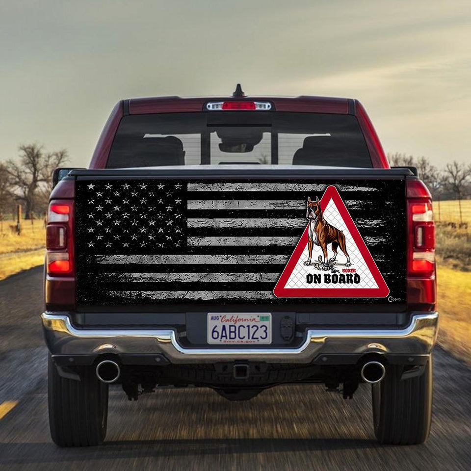 Boxer American Truck Tailgate Decal Sticker Wrap Boxer On Board Tailgate Wrap Decals For Trucks