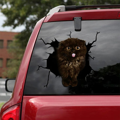 [ld0021-snf-lad]-the-scottish-fold-crack-car-sticker-cats-lover
