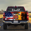 American Us Firefighter truck Tailgate Decal Sticker Wrap Tailgate Wrap Decals For Trucks