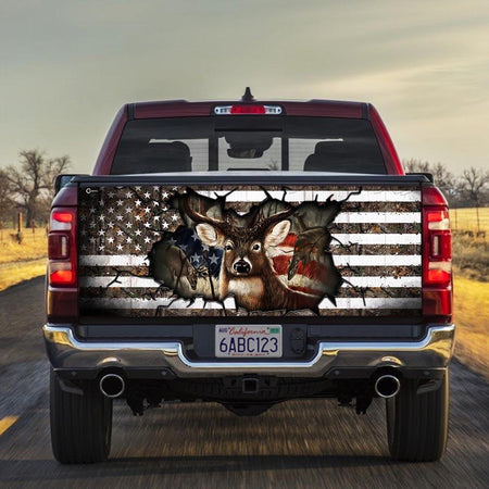 American Detruck Tailgate Decal Sticker Wrap Hunting Tailgate Wrap Decals For Trucks