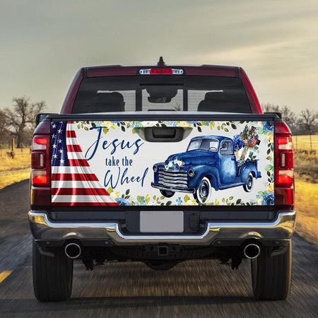 Jesus Take The Where truck Tailgate Decal Sticker Wrap Tailgate Wrap Decals For Trucks