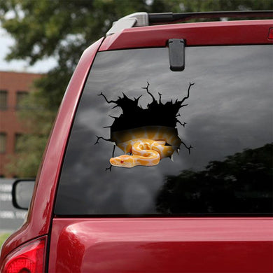 [ld1319-snf-lad]-snake-crack-car-sticker-snakes-lover