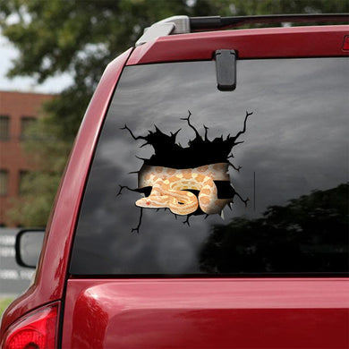 [ld1308-snf-lad]-snake-crack-car-sticker-snakes-lover