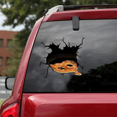 [ld1309-snf-lad]-snake-crack-car-sticker-snakes-lover
