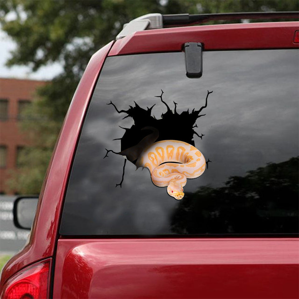 [ld1312-snf-lad]-snake-crack-car-sticker-snakes-lover