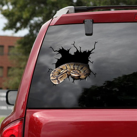 [ld1313-snf-lad]-snake-crack-car-sticker-snakes-lover
