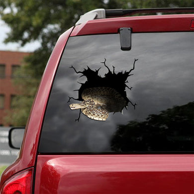 [ld1314-snf-lad]-snake-crack-car-sticker-snakes-lover