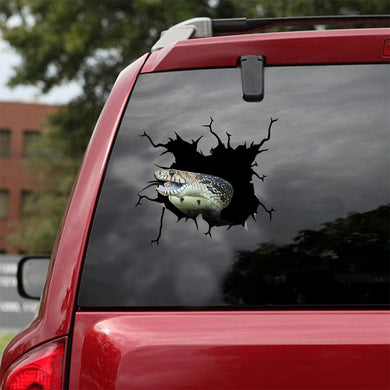 [ld1315-snf-lad]-snake-crack-car-sticker-snakes-lover