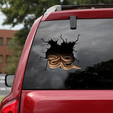 [ld1316-snf-lad]-snake-crack-car-sticker-snakes-lover