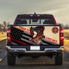 Firefighter truck Tailgate Decal Sticker Wrap First In Last Out Tailgate Wrap Decals For Trucks