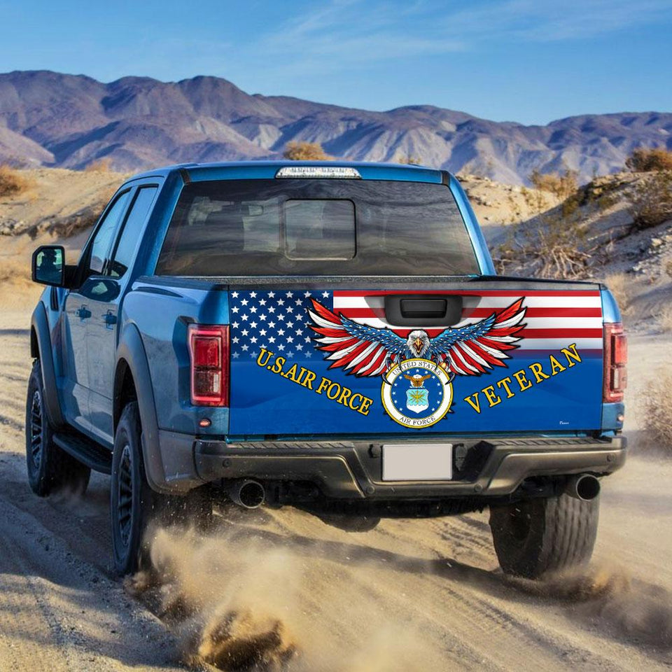 U.s.air Force Veterans truck Tailgate Decal Sticker Wrap 2 Tailgate Wrap Decals For Trucks