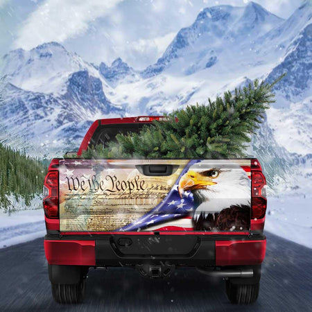 American Eagle Patrico truck Tailgate Decal Sticker Wrap We The People Tailgate Wrap Decals For Trucks