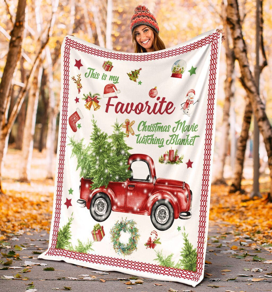  This Is My Favorite Christmas Movie Xmas Ultra Soft Cozy Plush Fleece Blanket