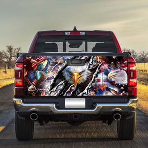 American Eagle Patrico truck Tailgate Decal Sticker Wrap Tailgate Wrap Decals For Trucks