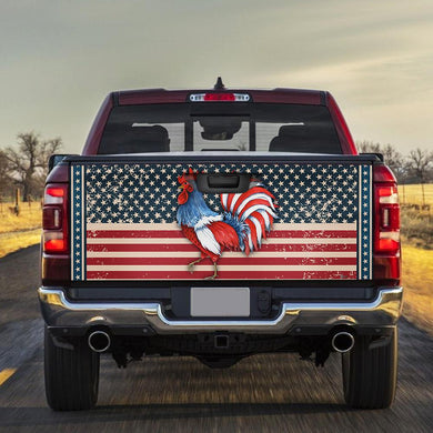 America Rooster truck Tailgate Decal Sticker Wrap Tailgate Wrap Decals For Trucks