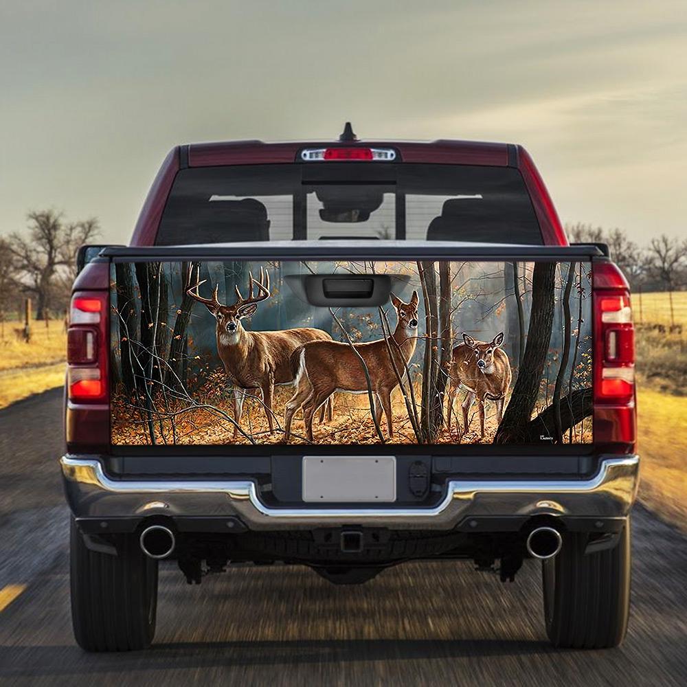 Deer Hunting truck Tailgate Decal Sticker Wrap Hunting Tailgate Wrap Decals For Trucks