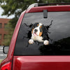 [th0462-snf-tpa]-bernese-mountain-crack-car-sticker-dogs-lover