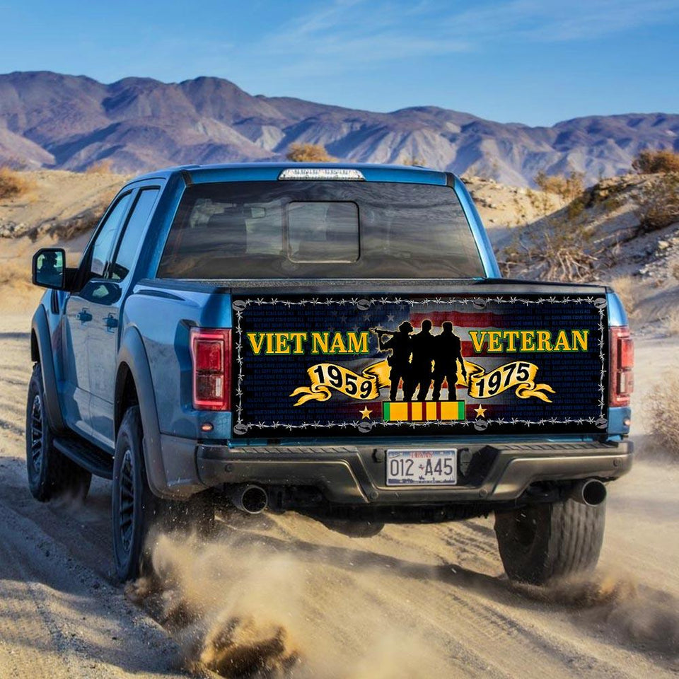 Truck Tailgate Decal Sticker Wrap Vietnam Veteran Tailgate Wrap Decals For Trucks