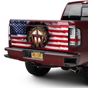 Jesus Christian American truck Tailgate Decal Sticker Wrap Tailgate Wrap Decals For Trucks